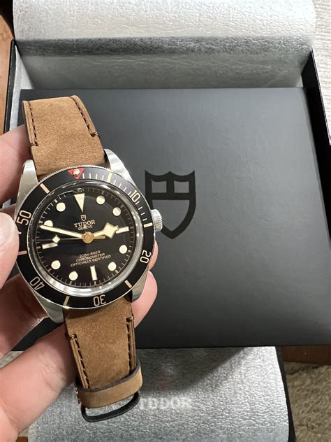 tudor bb58 leather strap|tudor bb58 leather watch strap.